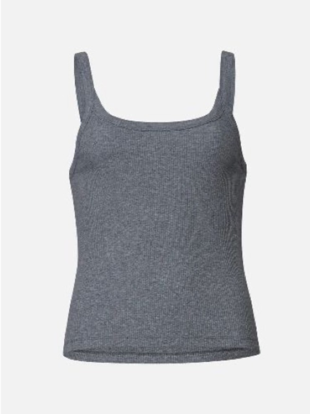 Like New Bandier WSLY Grey Heather Ribbed Scoopneck Rivington Cami Tank Top M